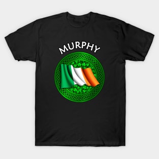 Irish Flag Shamrock Celtic Knot - Murphy T-Shirt